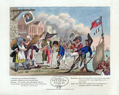 A Return From An Invasion, or Napoleon at a Nonplus, pub. 1803 by John Nixon